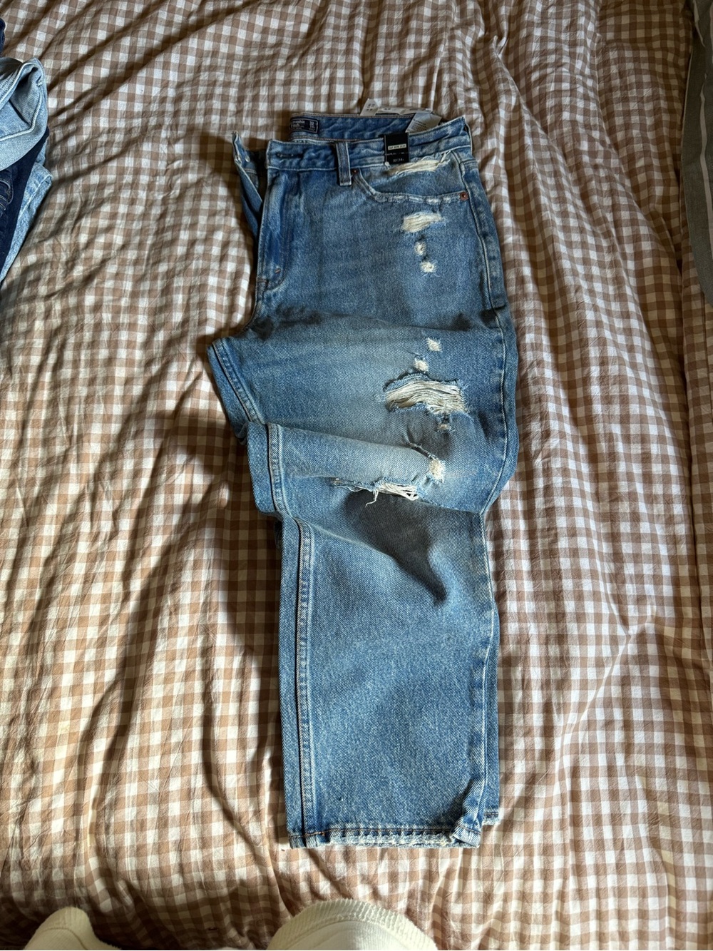 Abercrombie & Fitch Light Blue Straight Leg Jeans